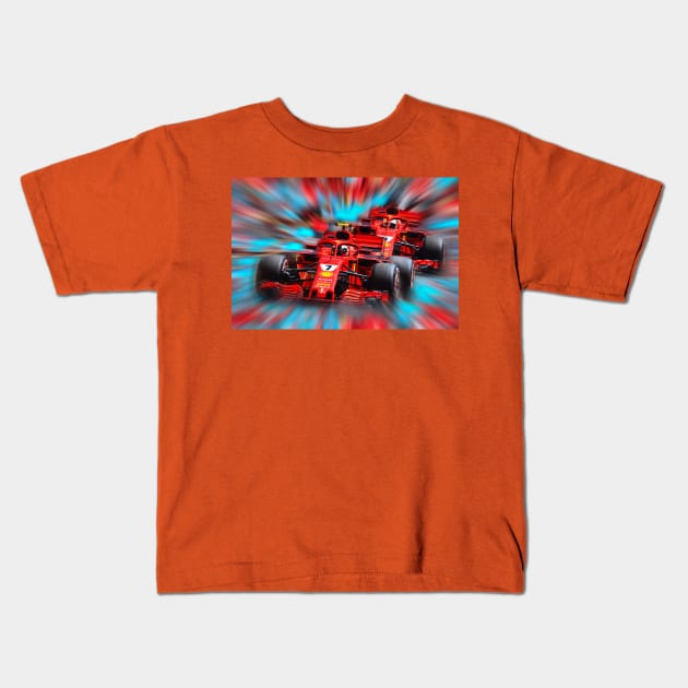 Kimi leading Seb 2018 Kids T-Shirt by DeVerviers